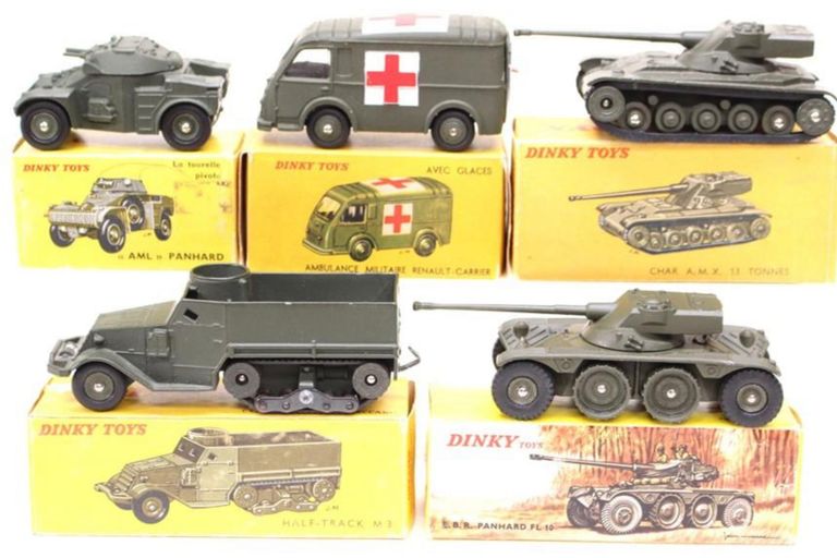 Dinky military vehicles store