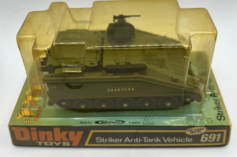 4 Vintage Dinky Military Toys W/ Boxes